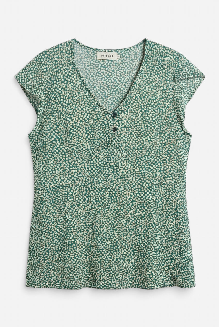 Green Daisy Blouse