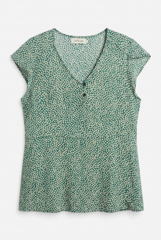 Green Daisy Blouse