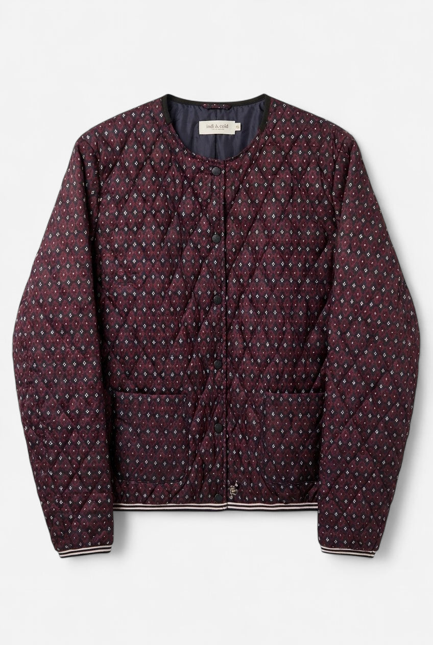 Burgundy bomber jacket