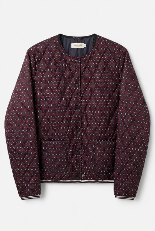 Burgundy bomber jacket