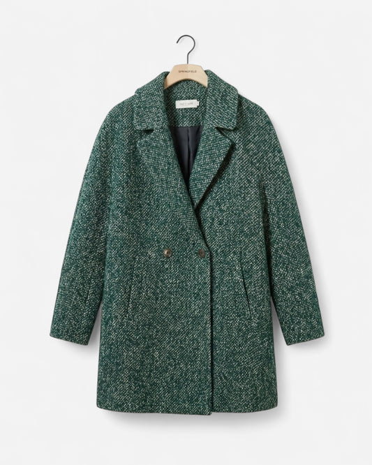 Speckled green coat