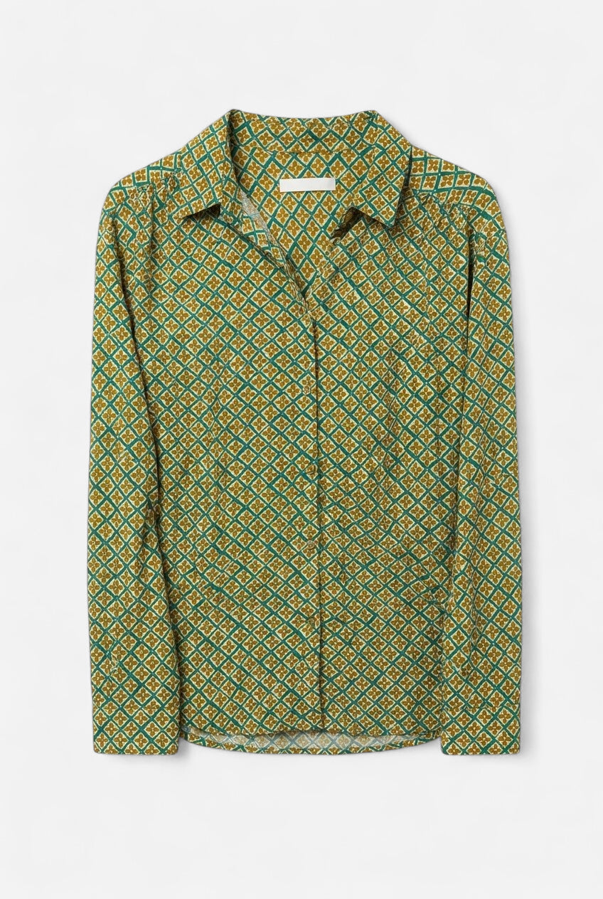 Camisa retro verde