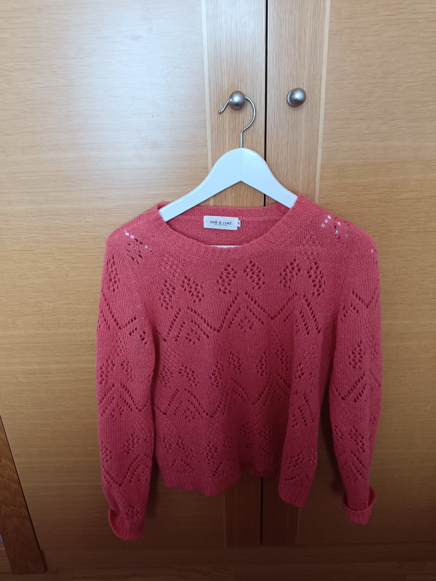 Openwork sweater