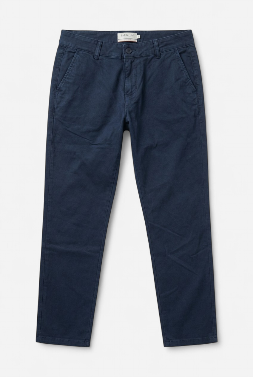 Navy blue trousers