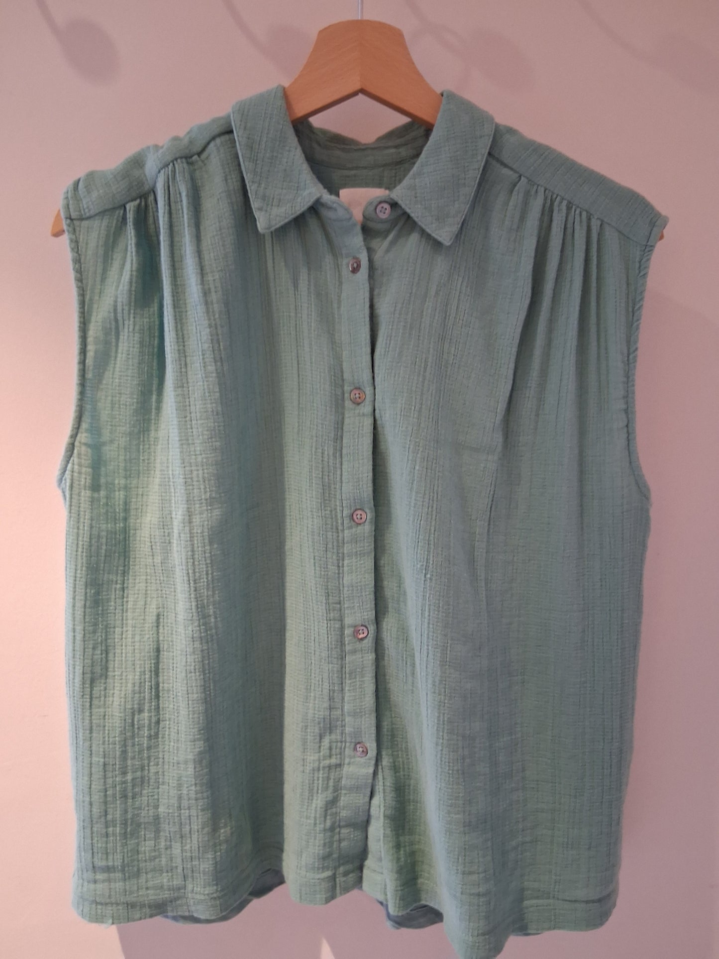 Aqua green shirt