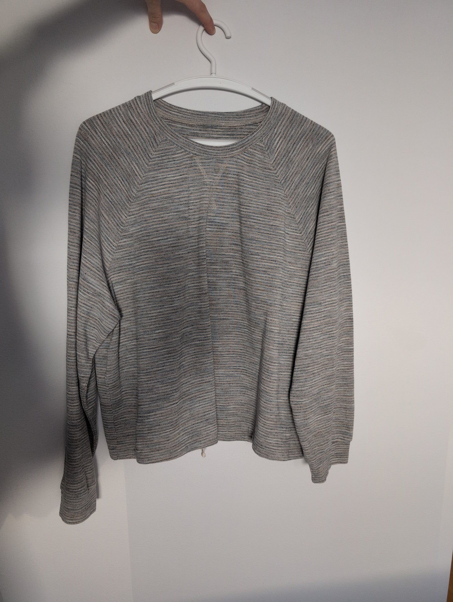 Striped knit sweatshirt