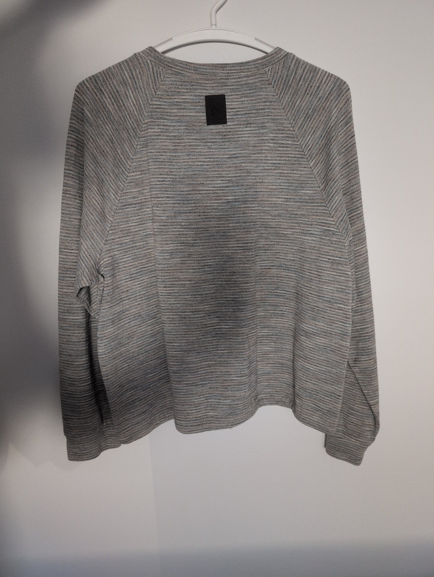 Striped knit sweatshirt