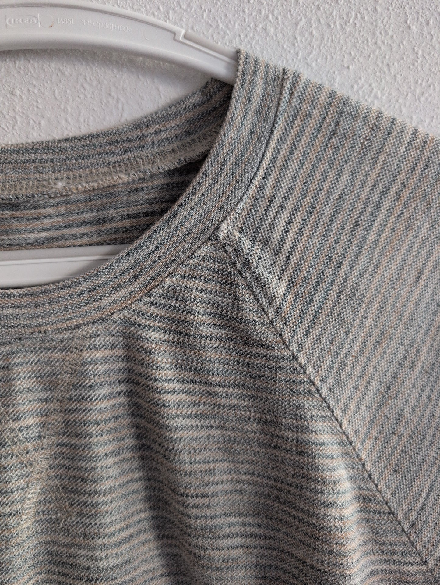 Striped knit sweatshirt