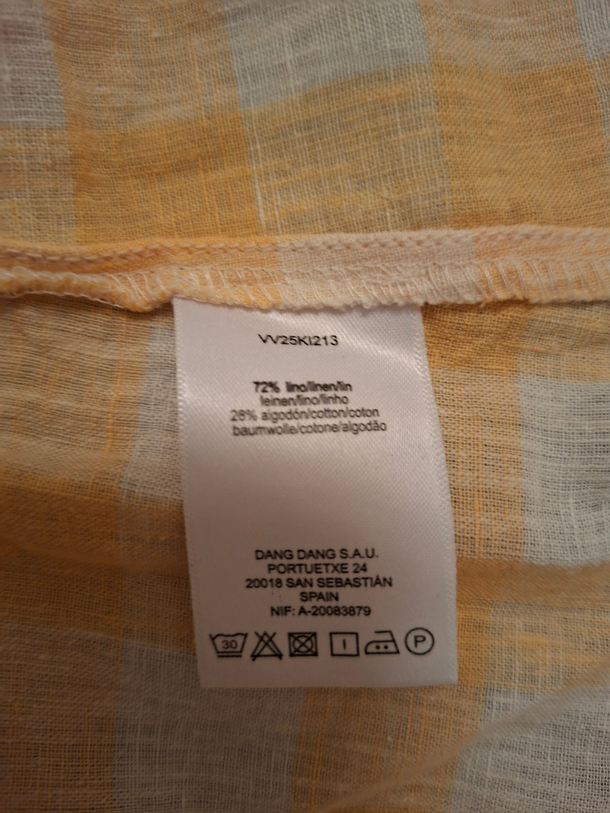 Vestido cuadros vichy
