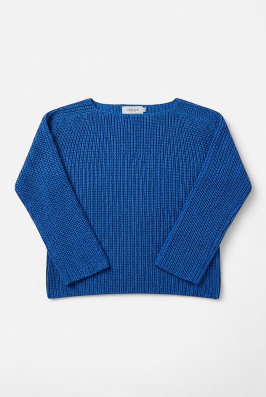 Bright blue jumper