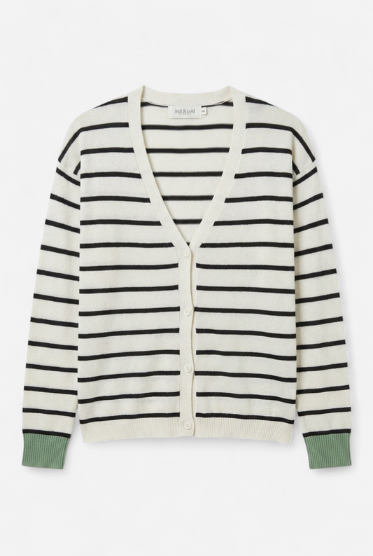 Sailor jacket with green detail on cuffs