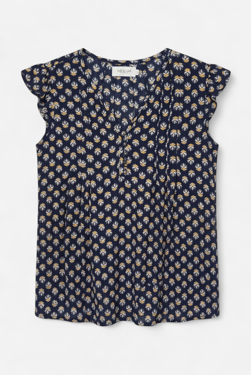 Navy blouse