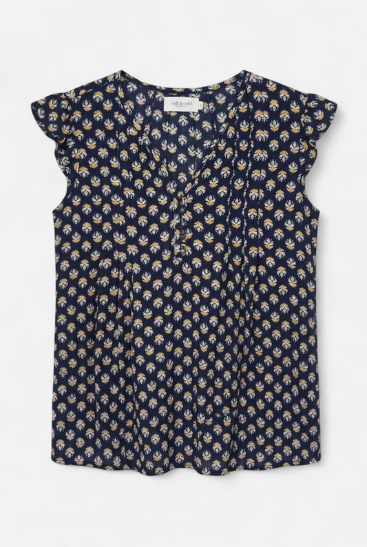 Navy blouse