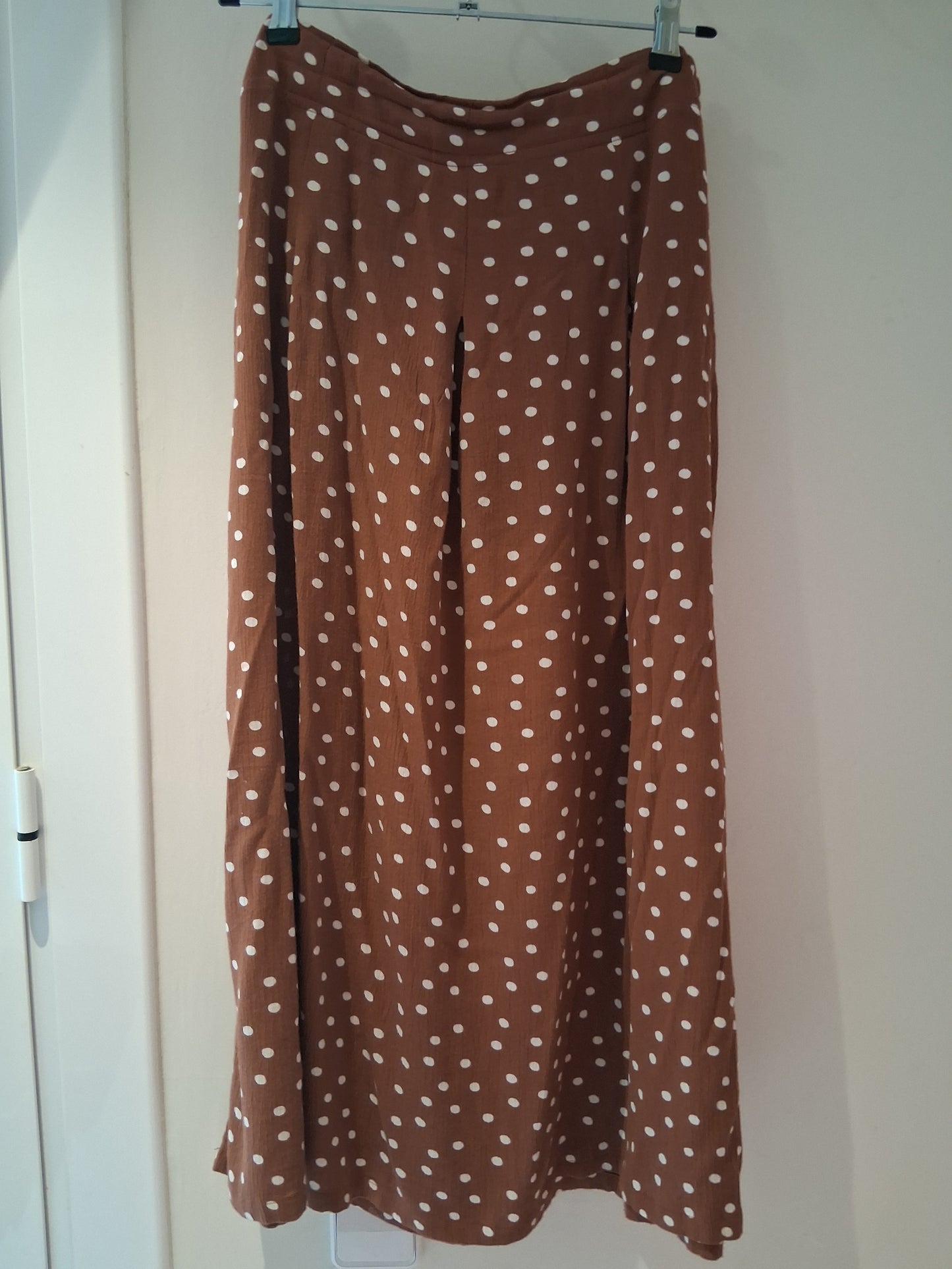 White polka dot skirt