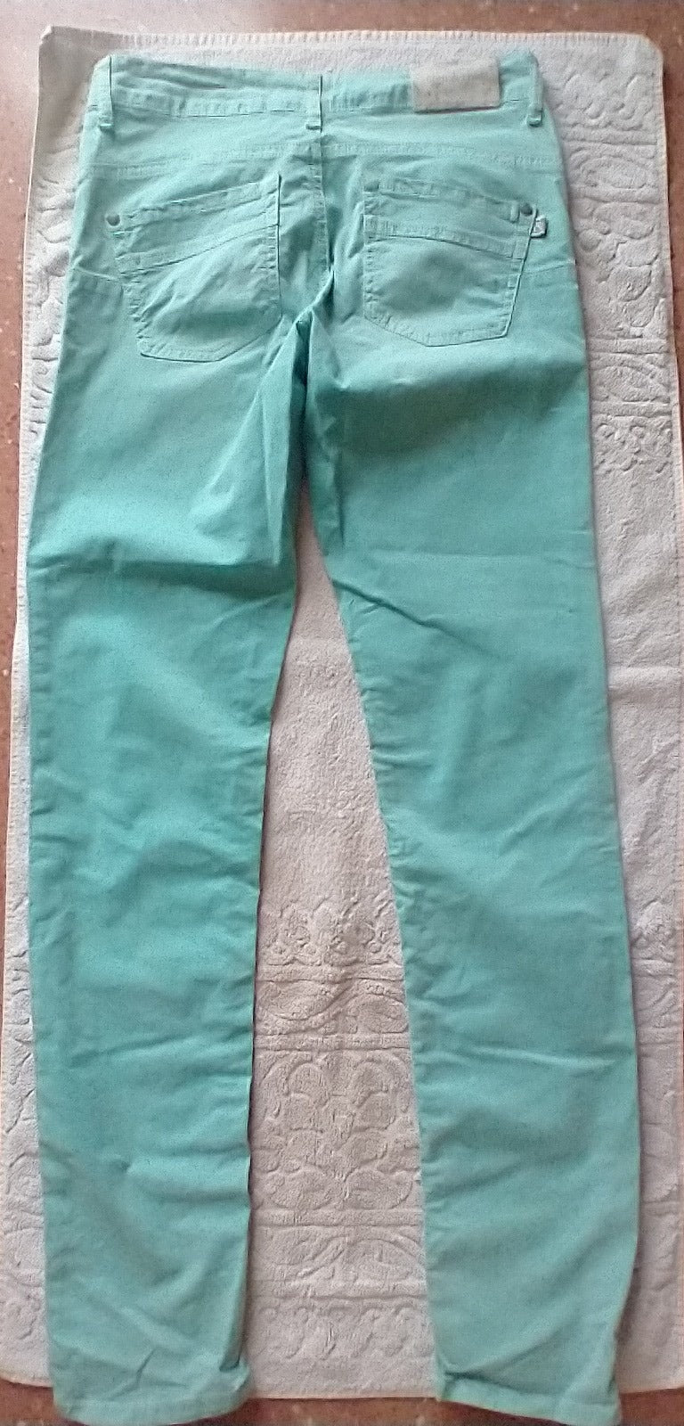 Green summer trousers