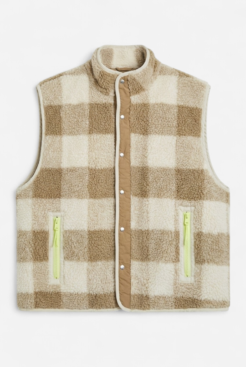 Gilet à carreaux