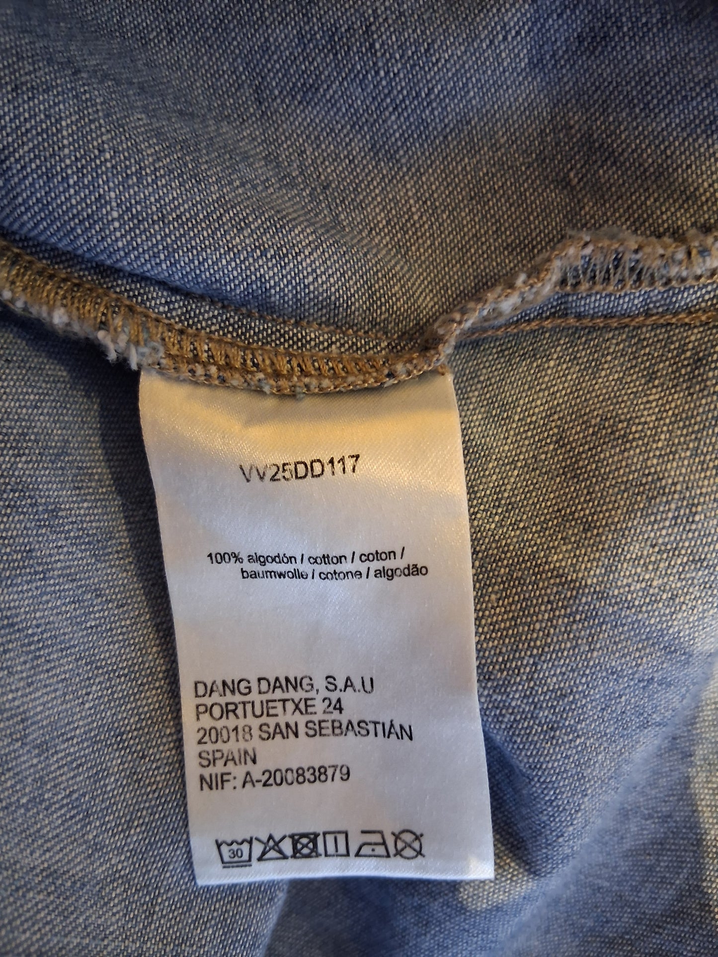 Robe en denim