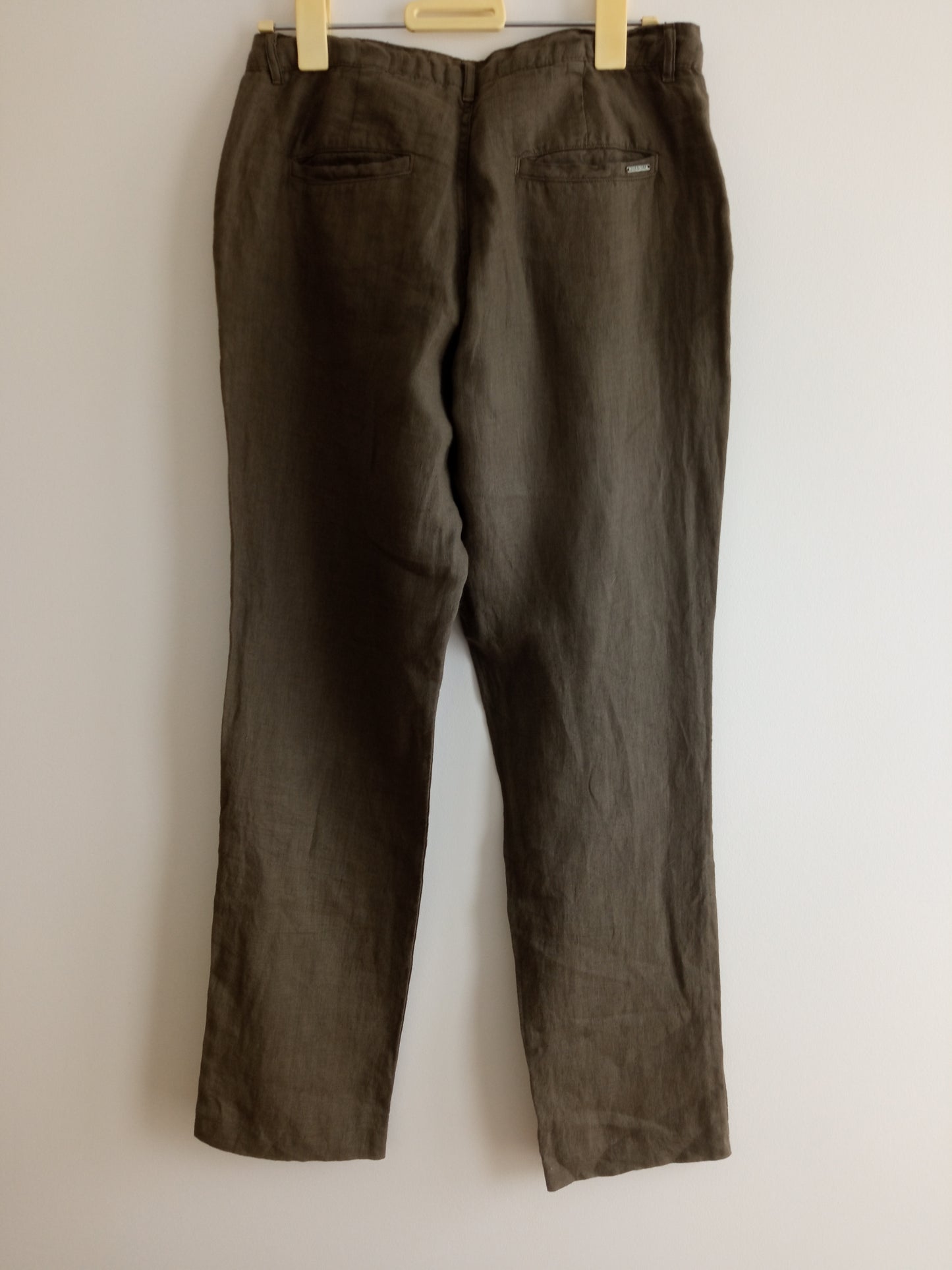 Pantalon en lin vert