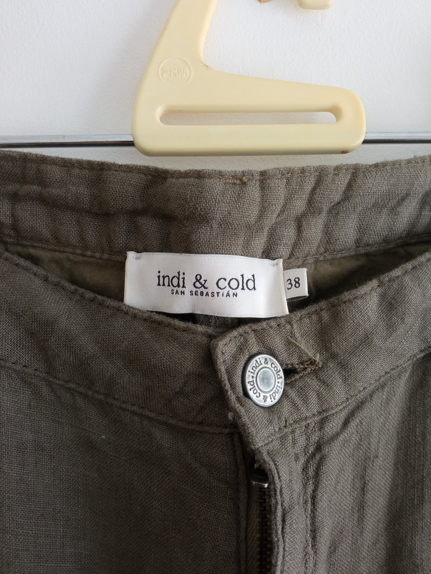 Pantalon en lin vert