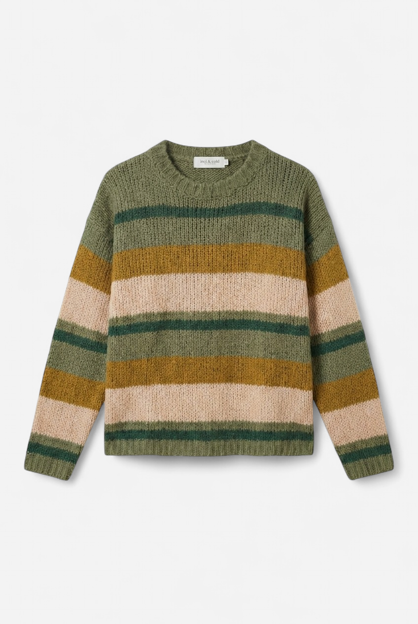 Pull en laine à rayures