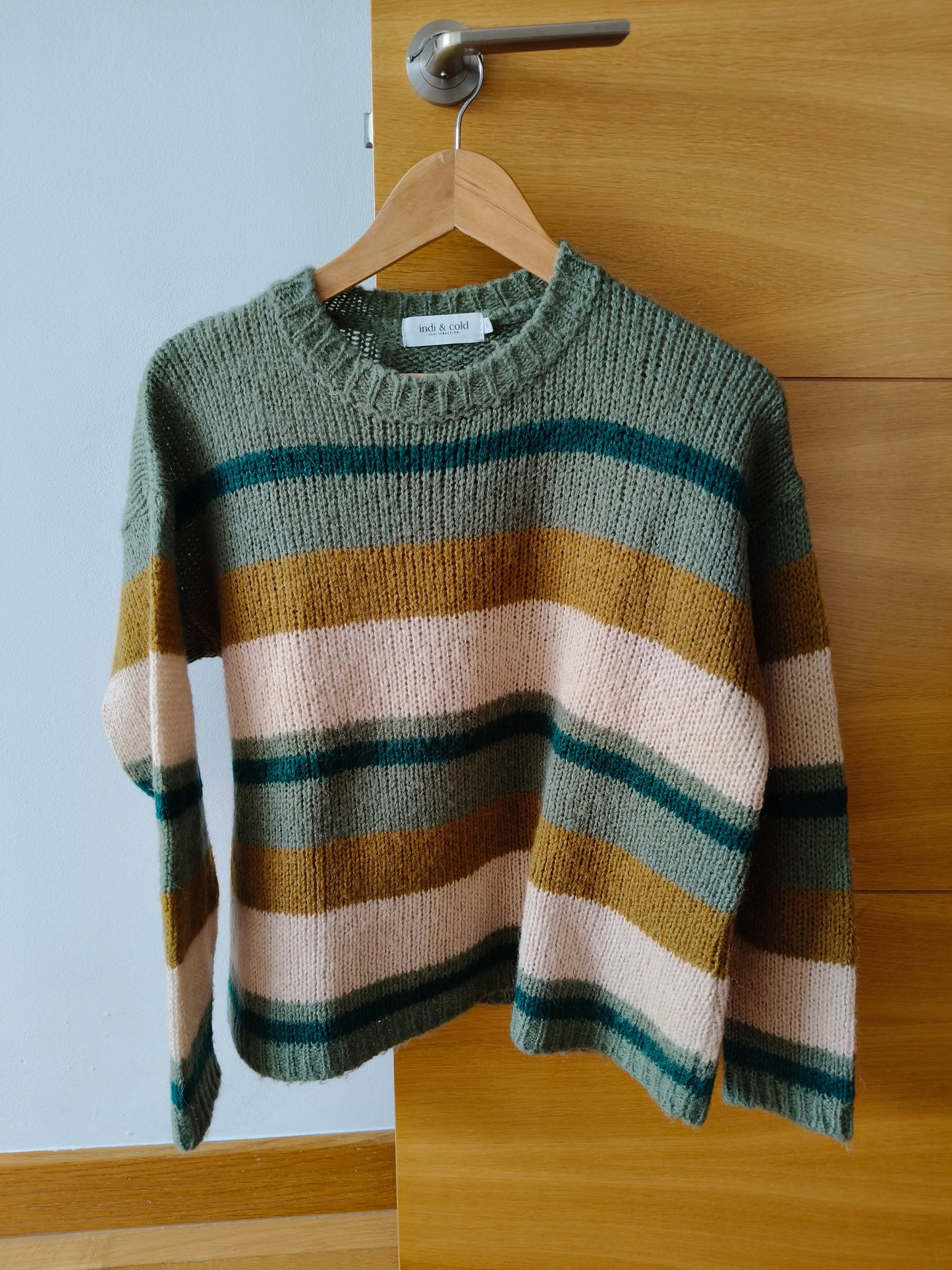 Pull en laine à rayures