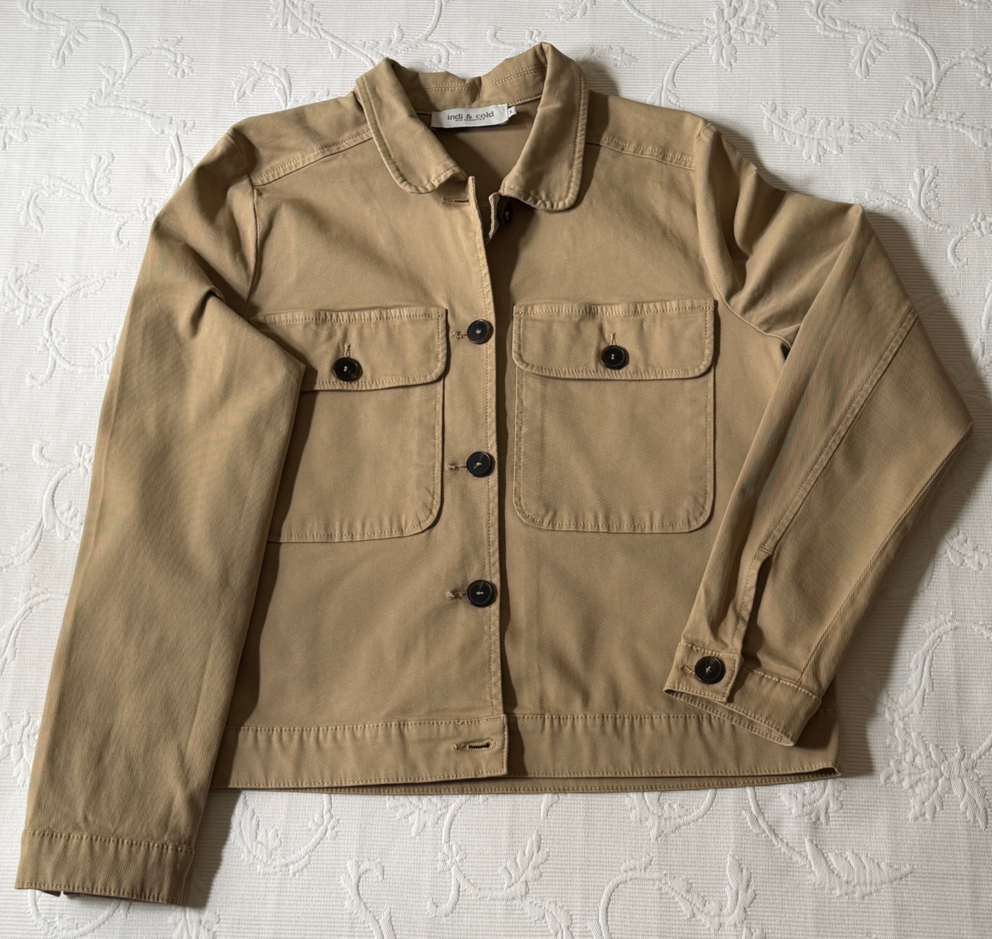 Veste en toile beige