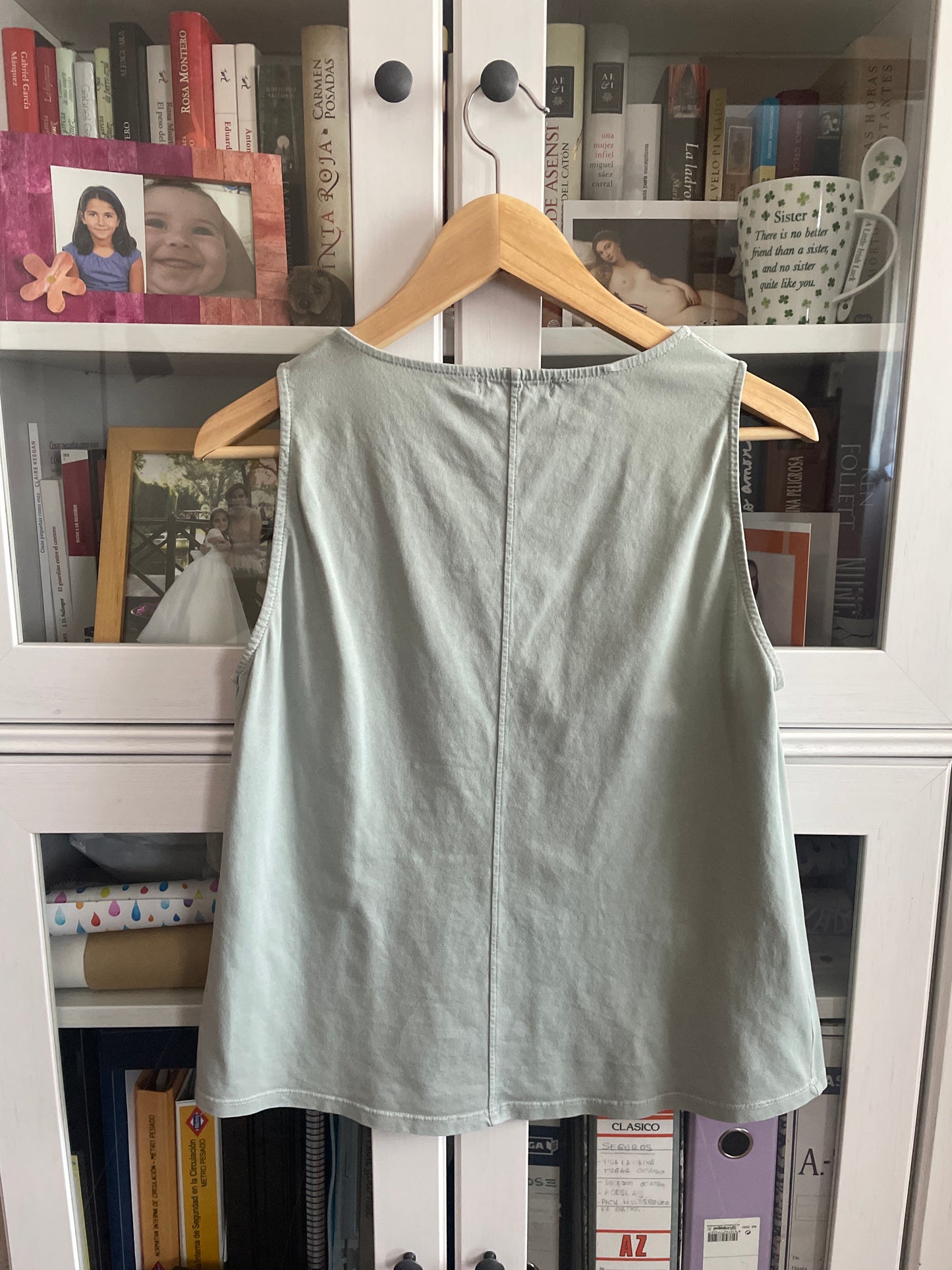 Aqua green tank top
