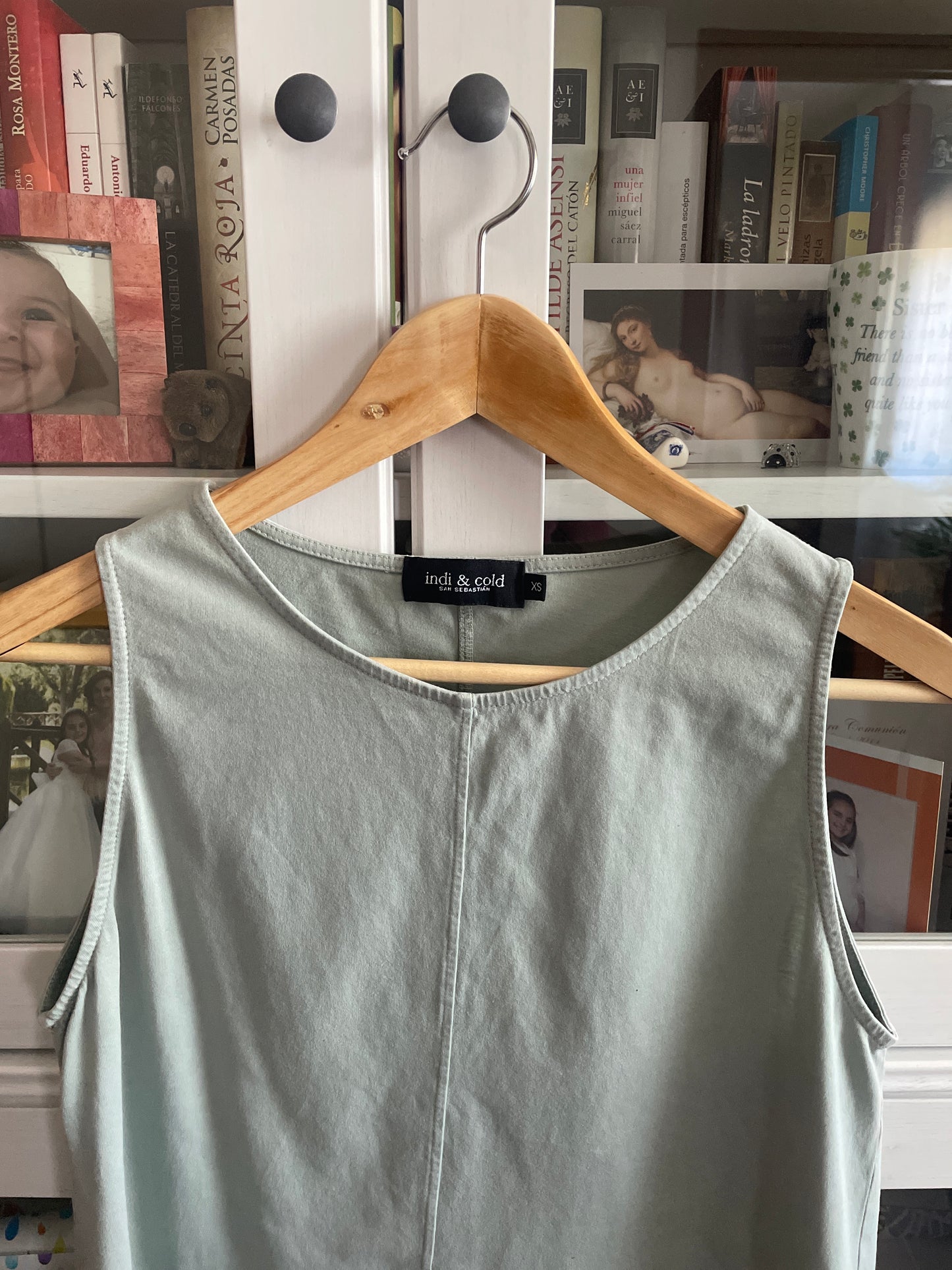 Aqua green tank top