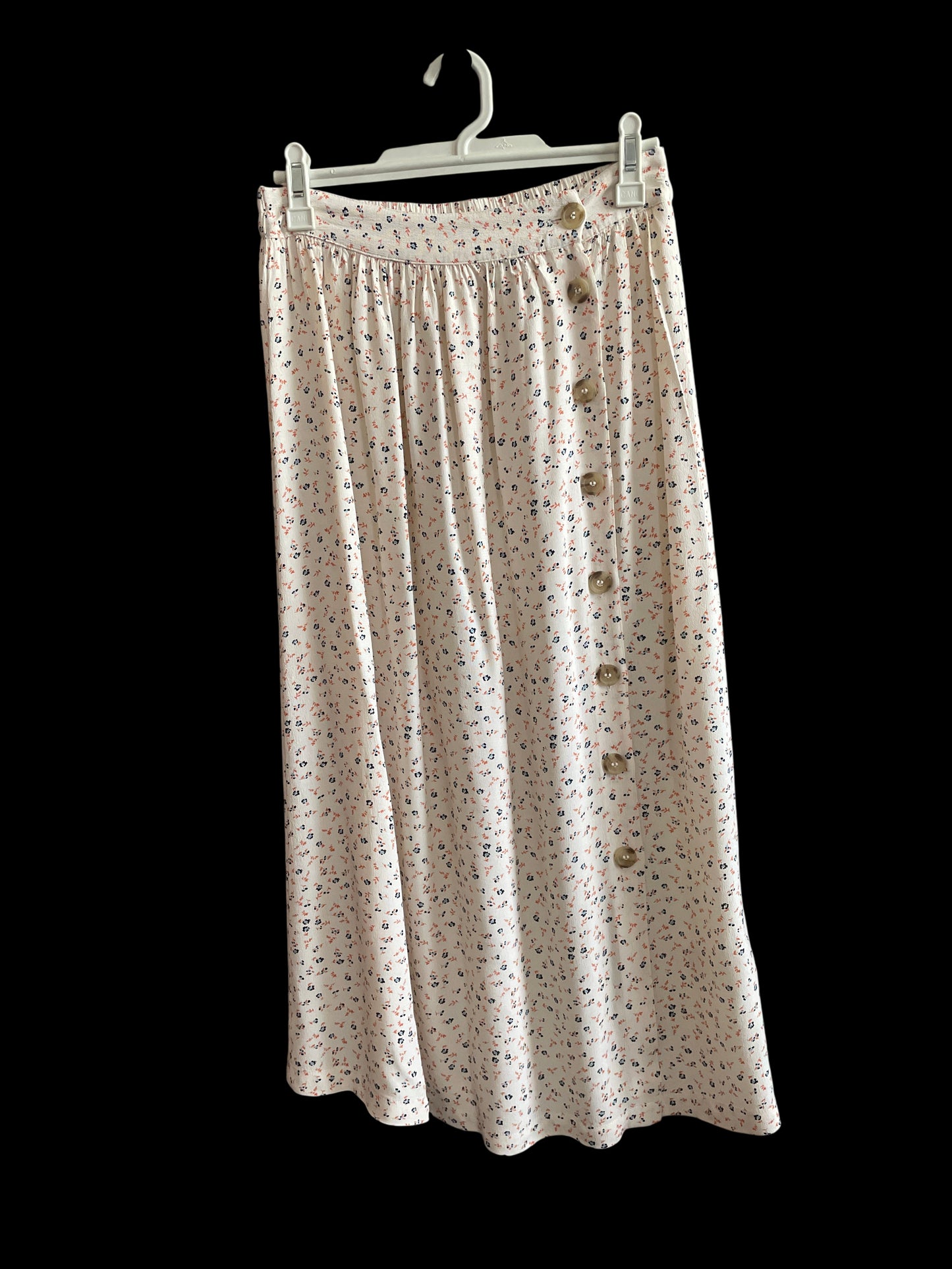 Falda midi verano multicolor