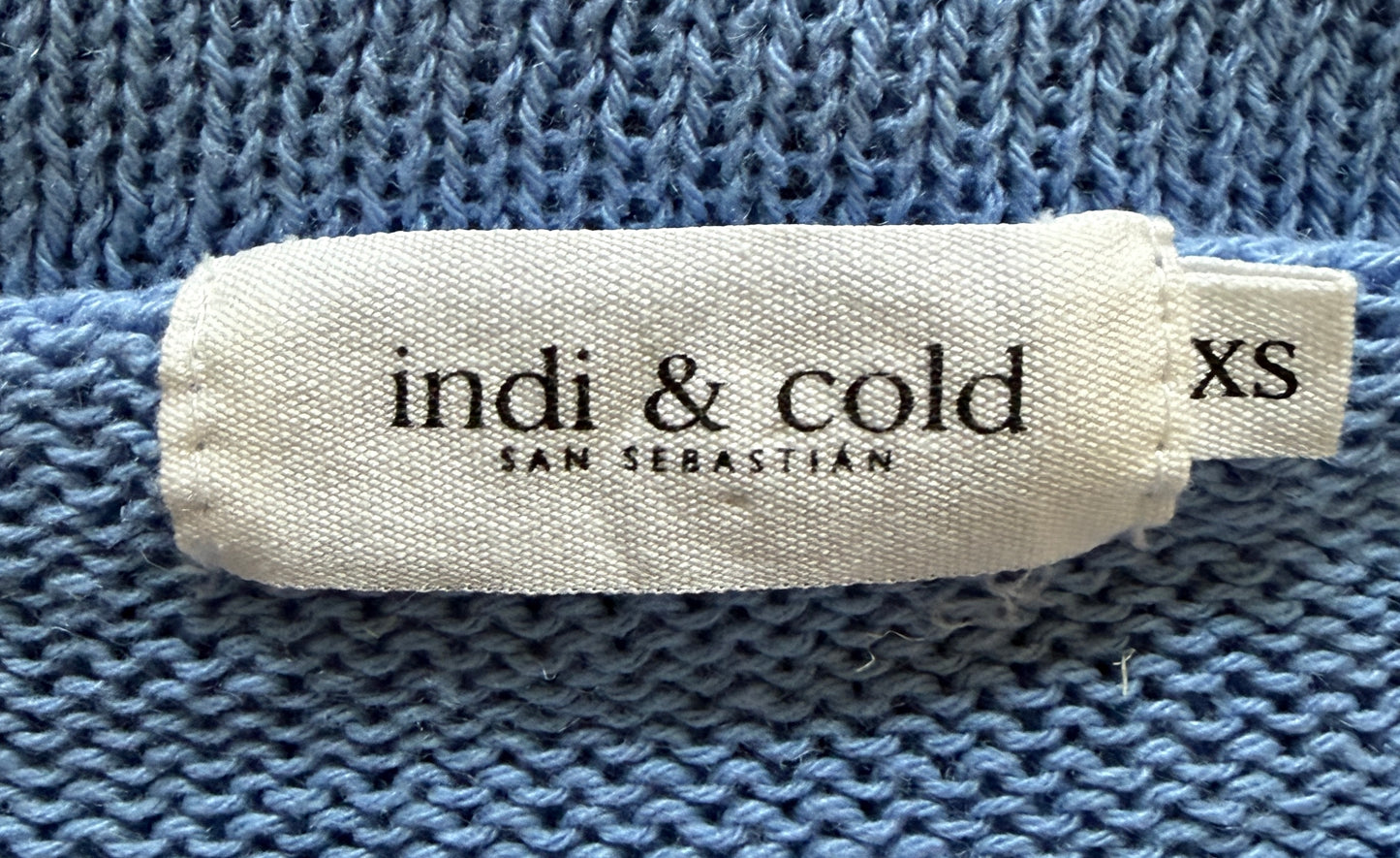 Veste bleu à manches courtes 100 % lin recyclé