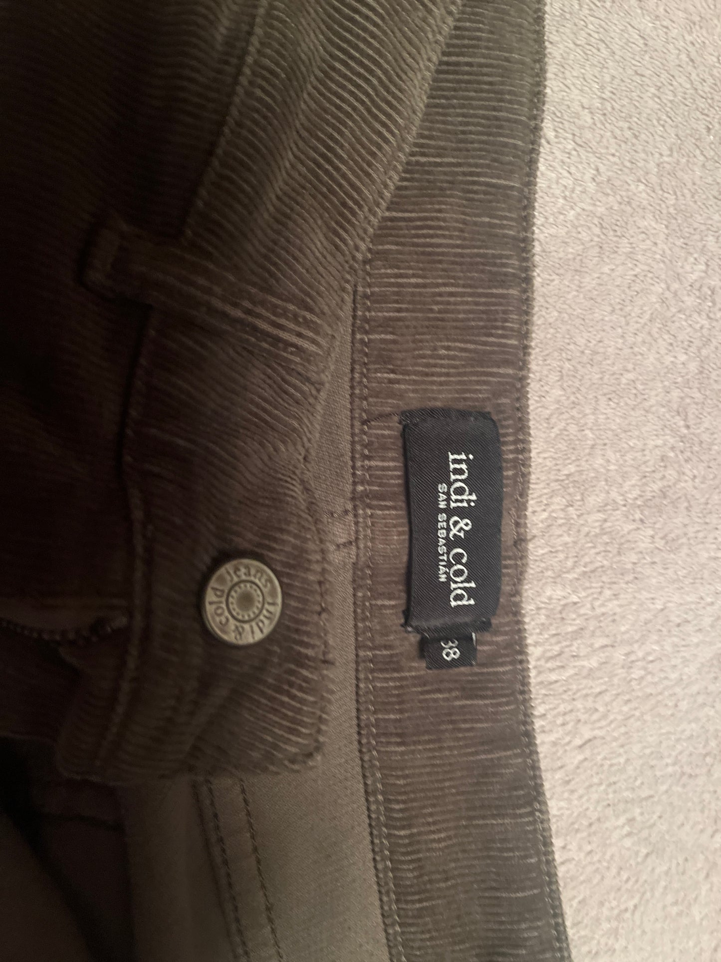 Corduroy trousers