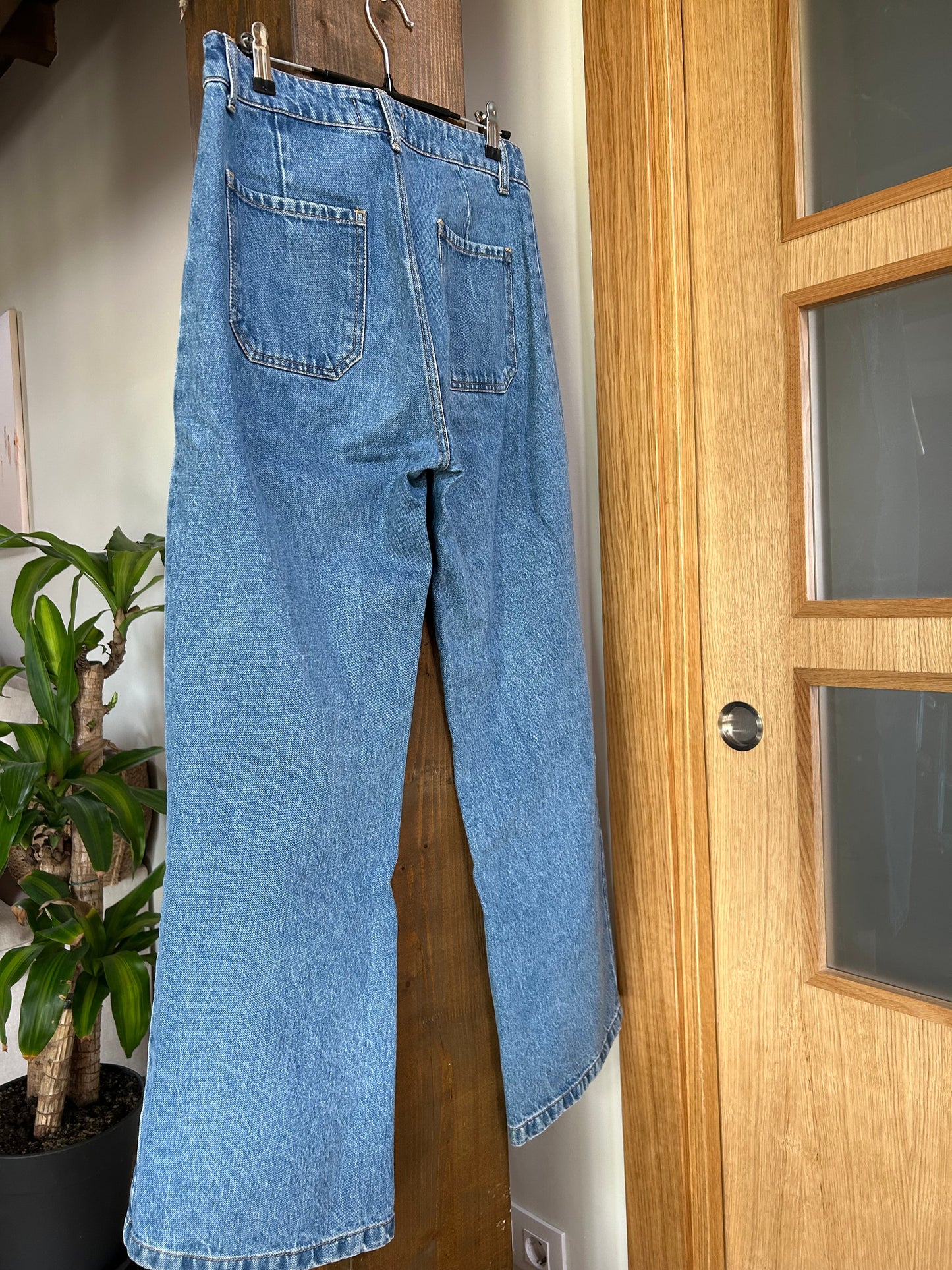 Vaquero culotte botones