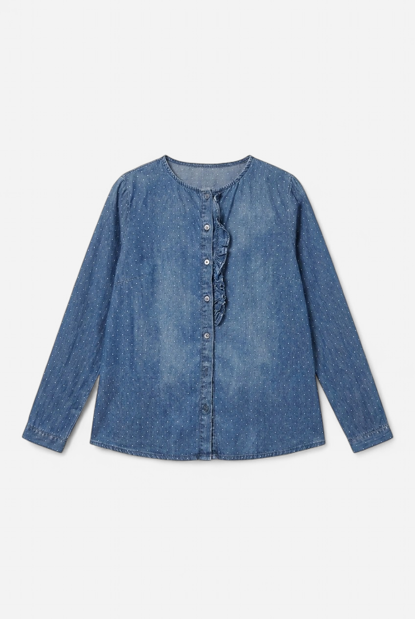Chemise western à petits pois