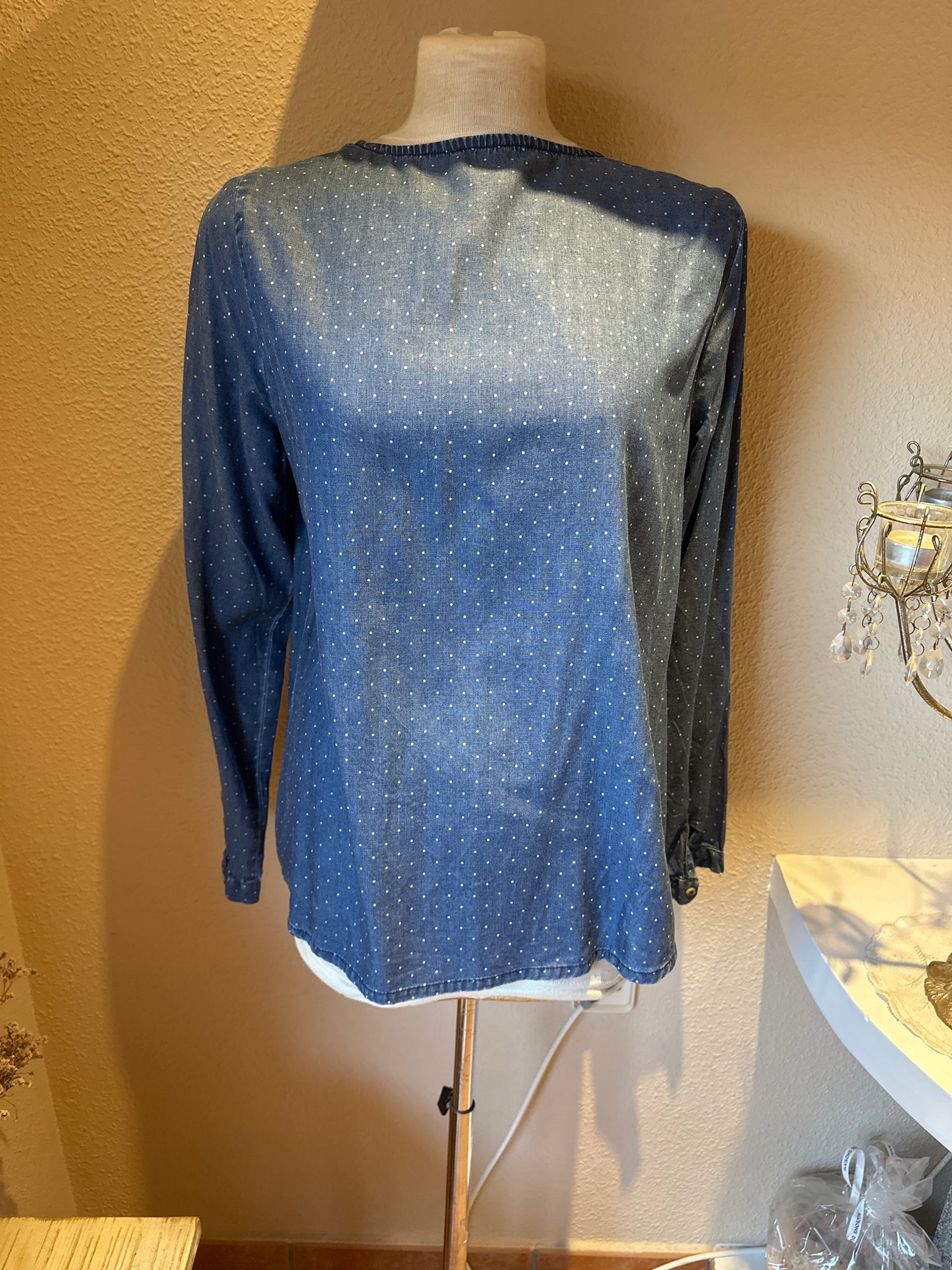 Chemise western à petits pois