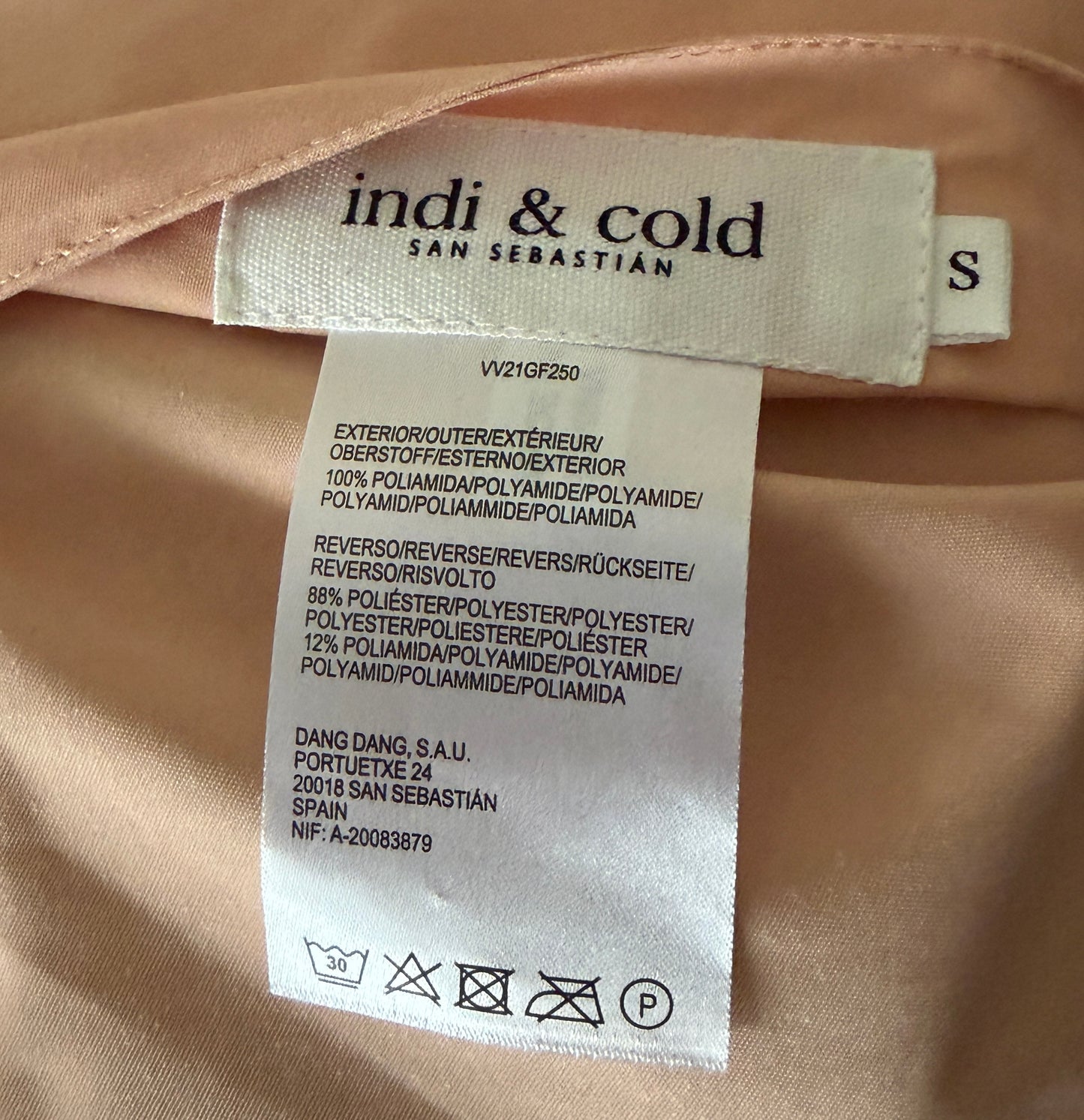 Imperméable réversible couleur rouille et rose