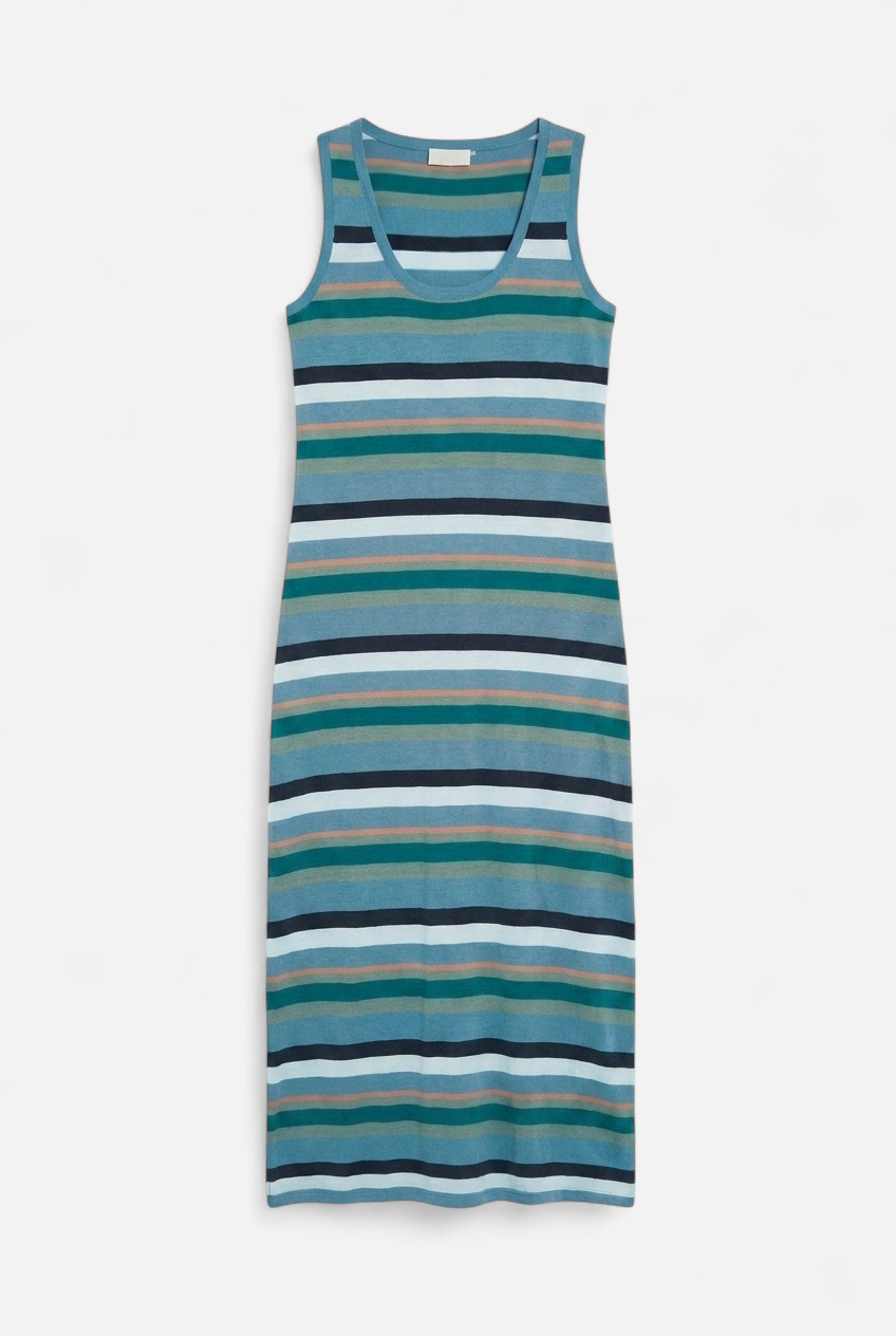 Robe d'été rayée en coton