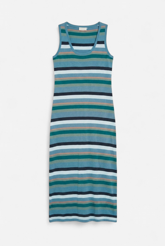 Vestido verano a rayas algodón