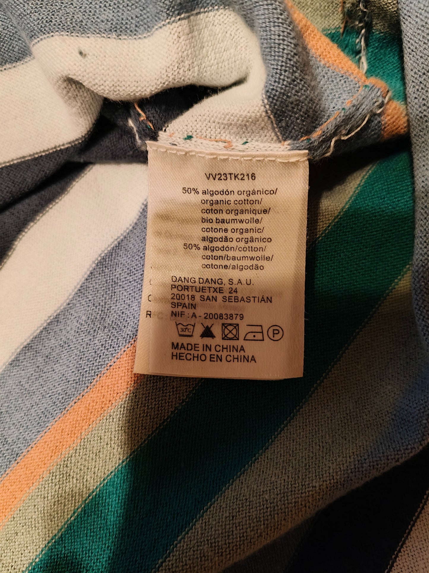 Robe d'été rayée en coton