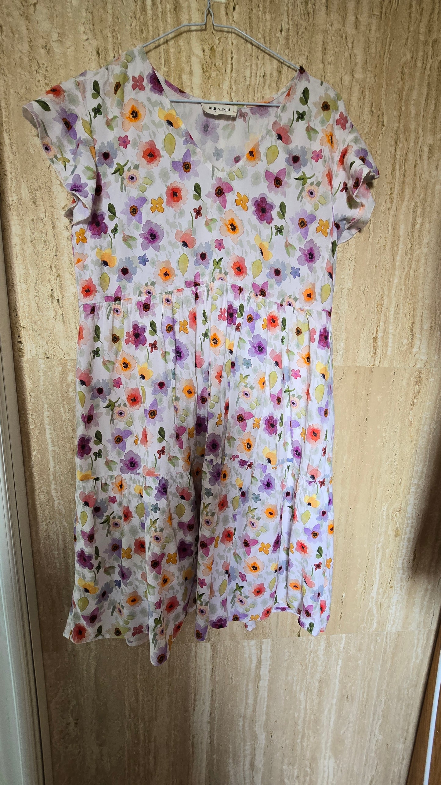 watercolor dress
