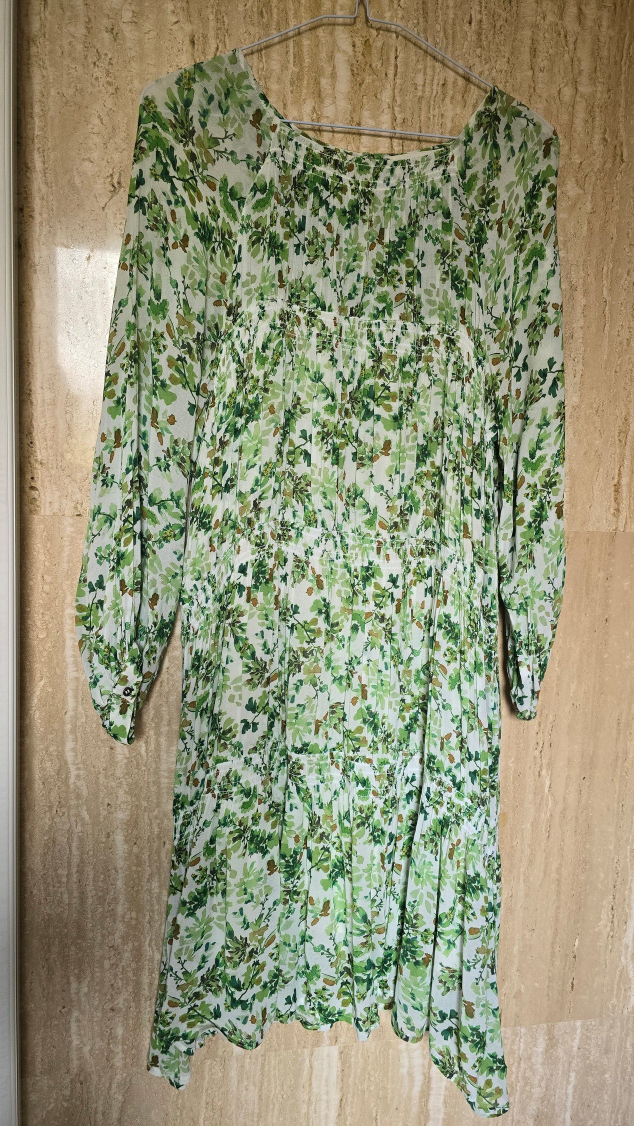 Robe smockée à fleurs