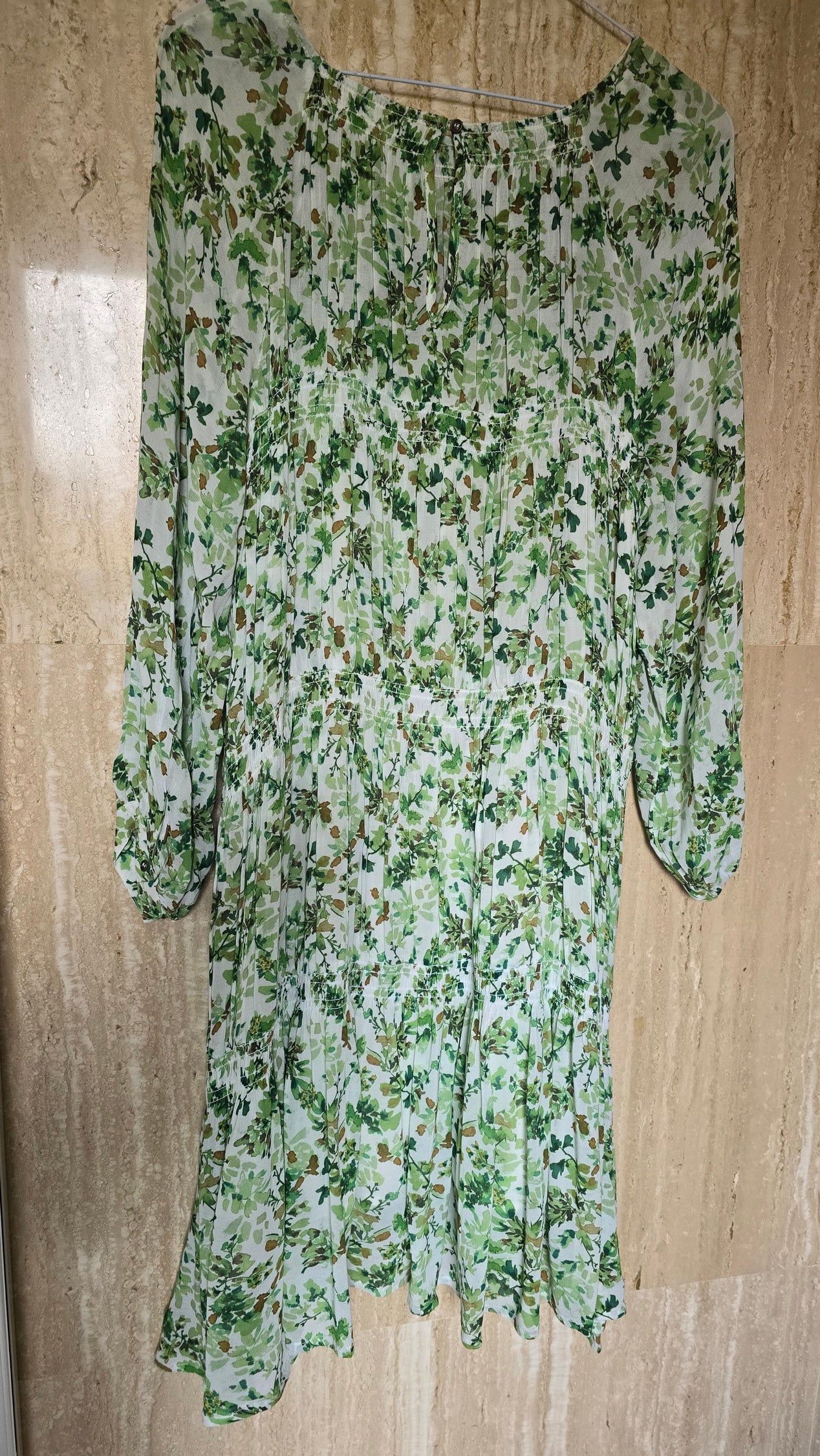 Robe smockée à fleurs