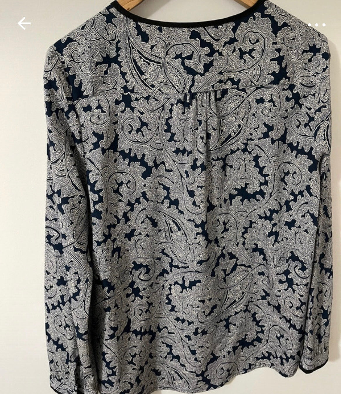 Chemise cachemire bleu