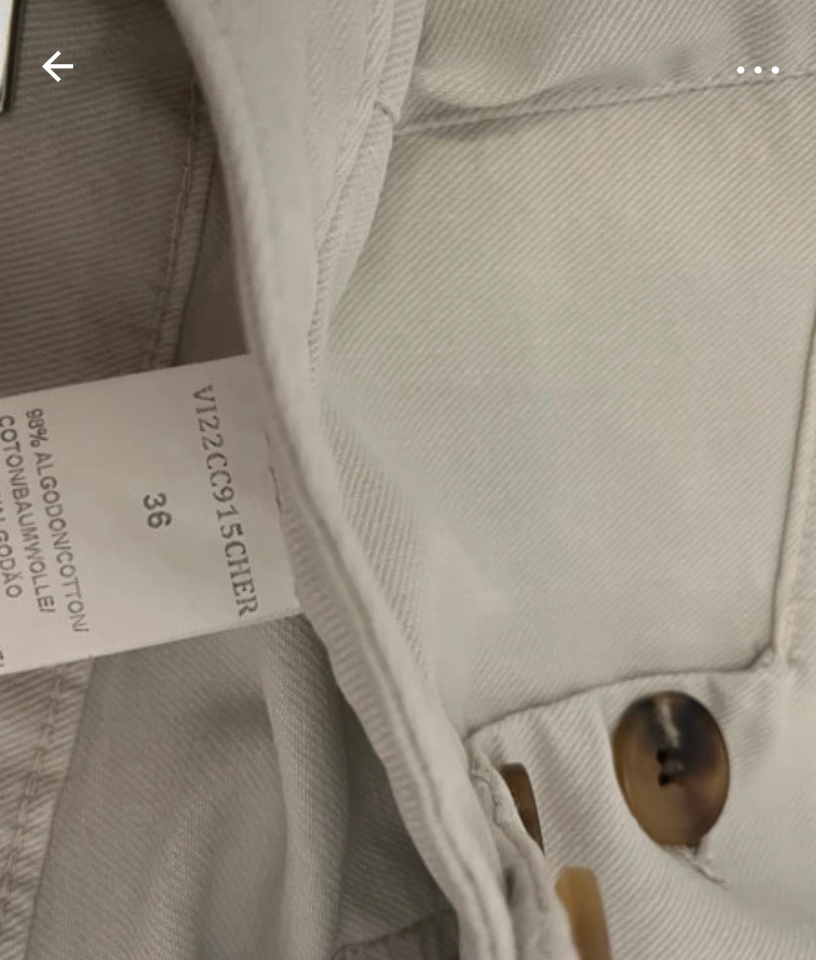 Pantalon à boutons devant