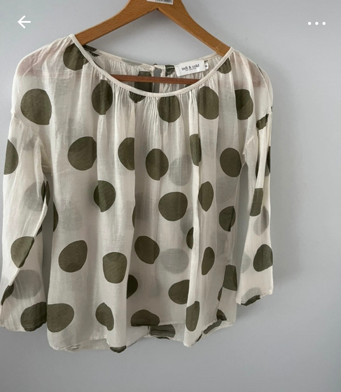 Chemise à manches trois-quarts