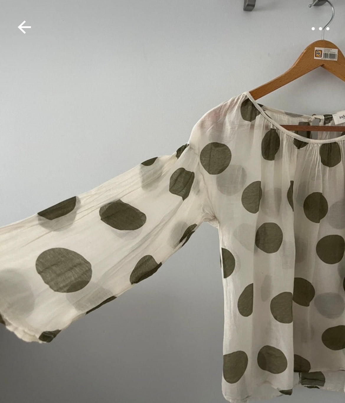 Chemise à manches trois-quarts