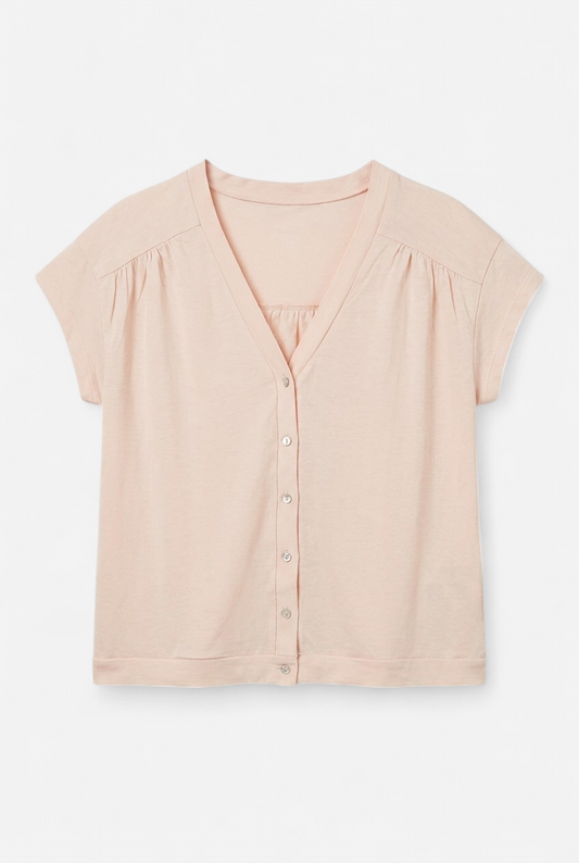 T-shirt color salmón pastel