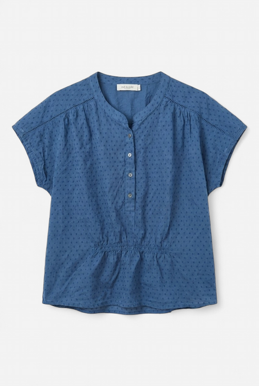 Blouse bleue