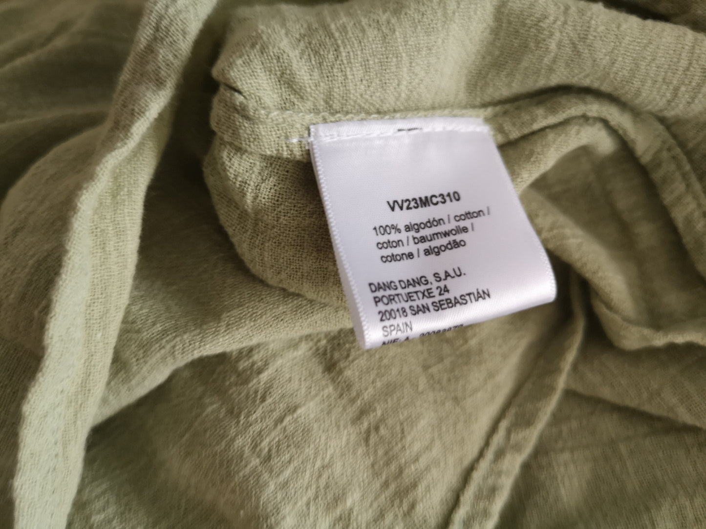 Blouse romantique verte