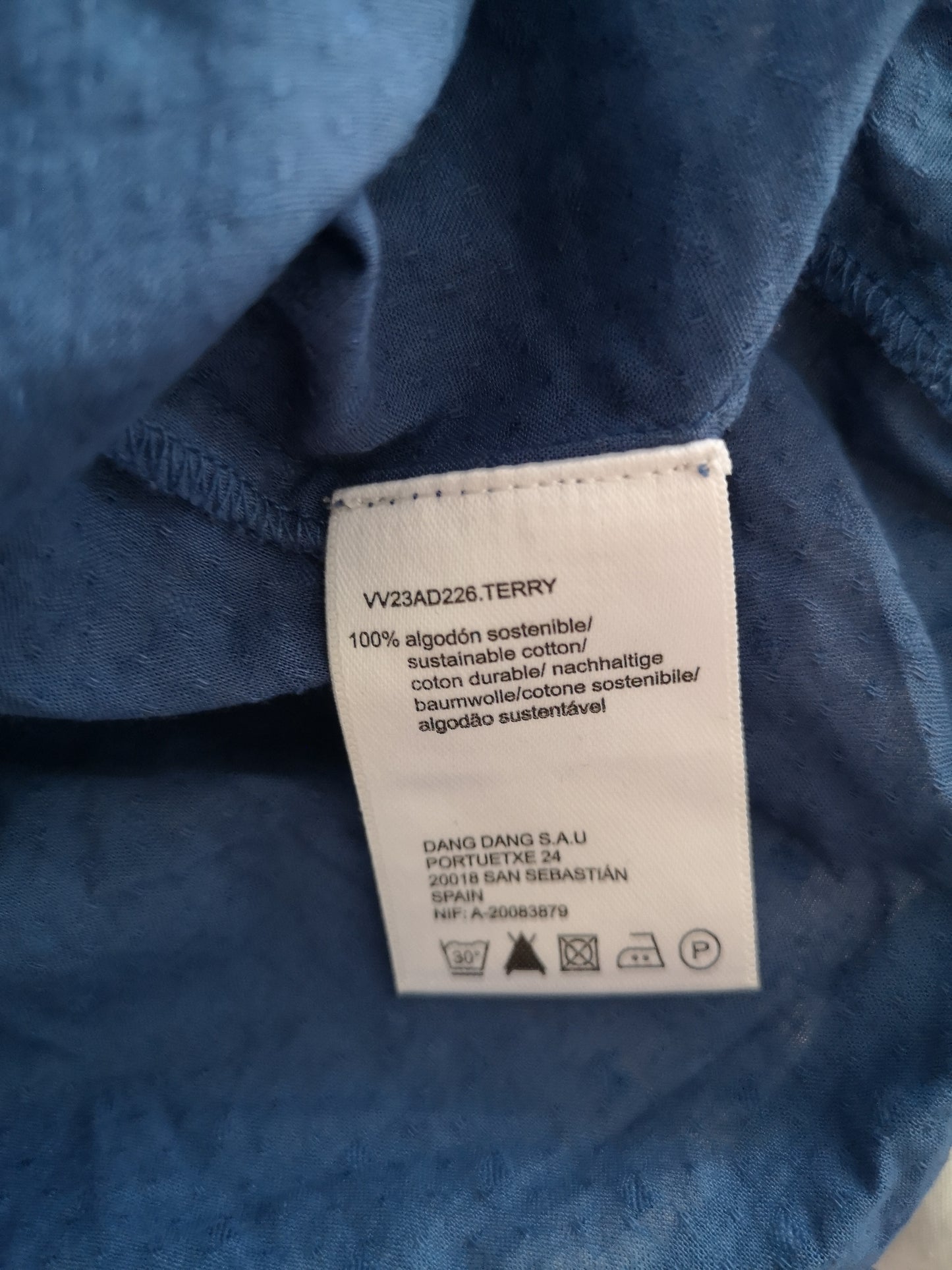Blouse bleue