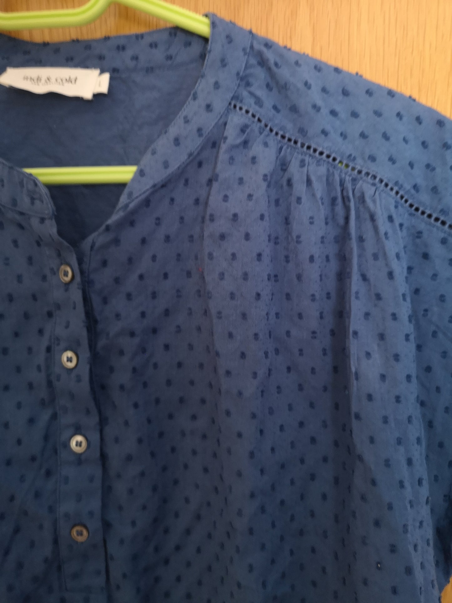 Blouse bleue
